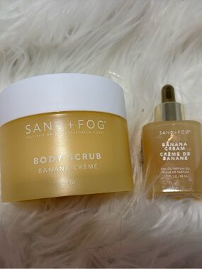 Sand + Fog Banana Crème BUNDLE including Body Scrub & 50 ml Fragrance Oil